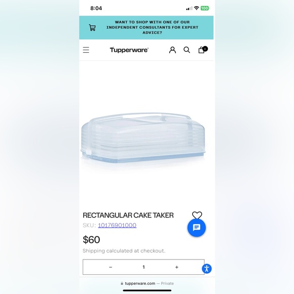 Tupperware Cake Taker Rectangular - Picture 4 of 4